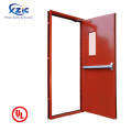 UL listed fire rated hollow metal glass door with panic push bar